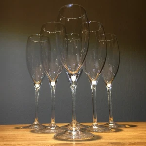 6 copas de flautas de champán francés DOM PERIGNON - Imagen 1 de 10