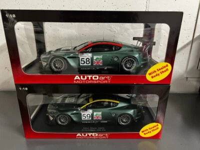 Aston Martin DBR9 #58 #59 24h Le Mans 2005 AutoArt 1/18 NEW - Immagine 1 di 4
