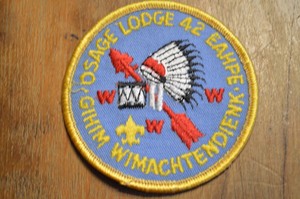Vintage Boy Scout Patch,Osage Lodge 42 EAHPE,GIHIM WIMACHTENDIENK,Order Of Arrow
