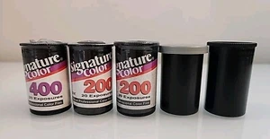 Lotto rotoli pellicola a colori firmati 200 e 400 e altre pellicole vintage - alcune sigillate 35 mm - Foto 1 di 11