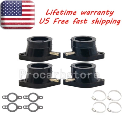 For Yamaha Maxim XJ550 Seca XJ550R 1981-1983 Carburetor Intake Manifold Boot Set - Image 1 of 4