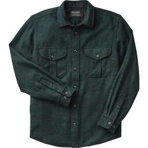 Filson Northwest Wool Shirt 20114897 Dark Olive Forest CC Hunter 11 OZ Outdoor