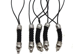 20 pcs Black Braided Lanyard Cords Strap Lariat Mobile Phone KeyRing Dangle - Picture 1 of 6