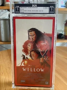 Willow (VHS Tape, 1988 Columbia Pictures) IGS Graded 9 / 9 MINT Kilmer Lucas - Picture 1 of 7
