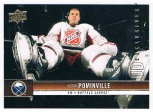 2012-13 UPPER DECK UD EXCLUSIVES JASON POMINVILLE 075/100 BUFFALO SABRES #21