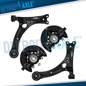 AWD Front Steering Knuckles Hub Lower Control Arms for 2009 - 2013 Toyota Matrix