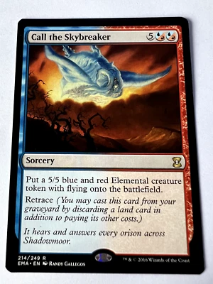 MTG Magic The Gathering Eternal Masters Call the Skybreaker Rare  LP - Image 1 of 2