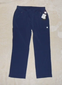 Navy Blue Cherokee Scrubs Infinity CK100A NYPS Tapered Leg Drawstring Pant M NWT - Picture 1 of 12