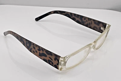 Anteojos de plástico rectangulares con estampado de leopardo ITALY DESIGN de colección - Lentes no Rx Foto 1 de 4