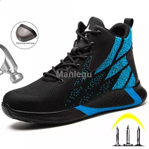 Work Boots Steel Toe Safety Shoes Men Women Sneakers Anti-Puncture Safety Shoes - Picture 1 of 36