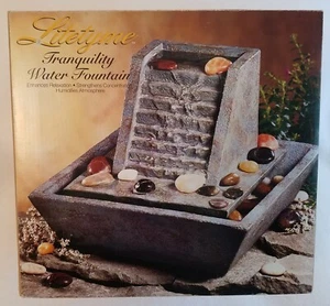 🗻🌝 New! Never Used! Litetyme Tranquility Steps Indoor Desktop Water Fountain - Picture 1 of 6