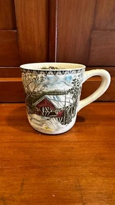 Johnson Brothers Friendly Village - Mugs / Cup - 3.38"Ø x 3.38"H Covered Bridge - Picture 1 of 9
