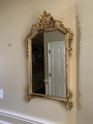 Винтажное настенное позолоченное зеркало La Barge — расположено в Нью-Джерси. - Изображение 1 из 4