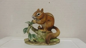 Lefton KW474-8 CHIPMUNK ON STUMP FIGUR - Bild 1 von 7