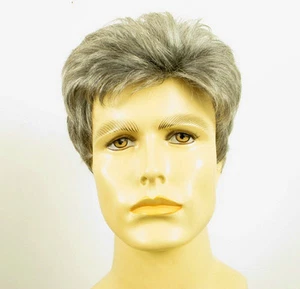 Perruque homme 100% cheveux naturel grise poivre et sel FRANCK 44 - Imagen 1 de 8