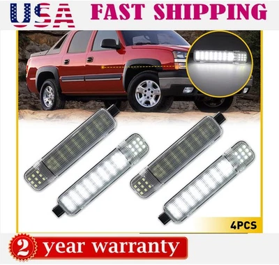 2 Pair LED Door Lamp Courtesy For Cadillac Escalade Yukon GMC XL 1500 2500 00-06 - Image 1 of 4