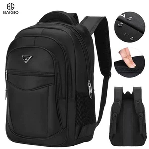 15.6" Men Women Laptop Backpack Large Rucksack Waterproof Travel School Book Bag - Picture 1 of 14