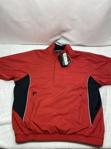 Foot Joy Men’s Golf Short Sleeve Pull Over Rain Jacket S Small Nwt Flaw - Picture 1 of 10