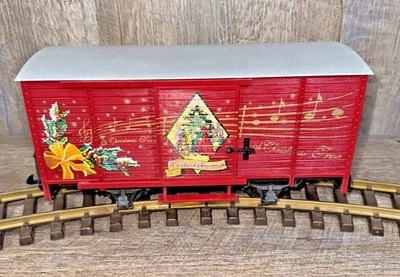 LGB 43353  Christmas Music Box Sound Boxcar - OG Box - Tested - G Scale - Image 1 of 4