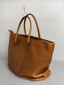 L.L.Bean Tote Bag/Leather/Brw/Plain - Picture 1 of 6