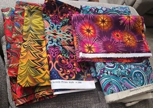 Paula Nadelstern Quilt Fabric - 8 Yards Symmetry Bernatex Sunburst Patterns - Picture 1 of 10