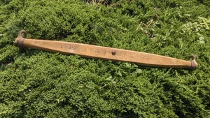 Vtg Wood Yoke & Iron Farm Animal Harness Oxen, Horse, Mule 33" Plant Hanger - Picture 1 of 9