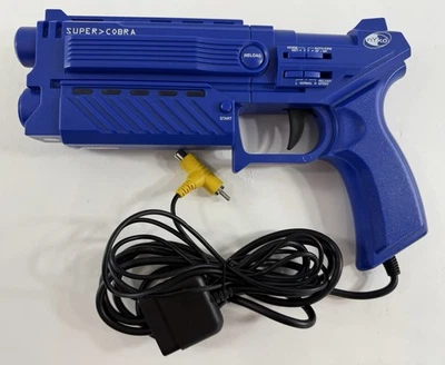 Pistola de luz azul Nyko Super Cobra PS-80040-E09 para PS1/PS2 - Testada e funcionando - Imagem 1 de 4