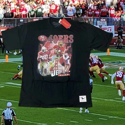 Camisa Para Hombres Mitchell & Ness NFL De Colección San Francisco 49ers Jerry Rice Negra Talla L Foto 1 de 4