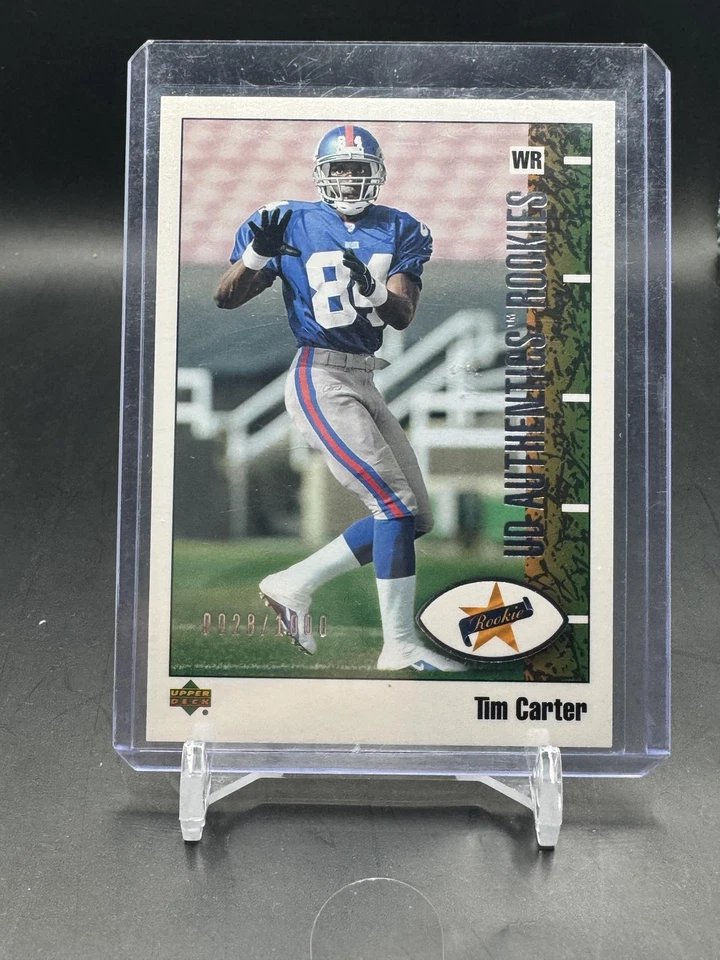 2002 UD Authentics #123 Tim Carter #/1000 - Image 1 of 2