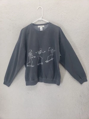 Project Social T Sweatshirt Womens Small Medium Skeleton Skate Urban Outfitters - Image 1 of 4