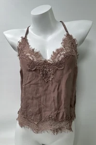 Gold Hawk Silk Lace Racerback Cami Camisole Women’s Size XS - Picture 1 of 13