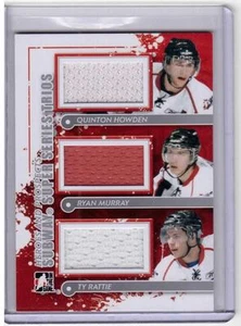 QUINTON HOWDEN RYAN MURRAY TY RATTIE 11/12 ITG Trios Triple Jersey Rookie SILVER - Picture 1 of 1