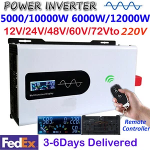 Inversor solar de onda sinusoidal pura Power 12V 24V 48V 60V a 220V 5000W 10000W 12000W - Imagen 1 de 28