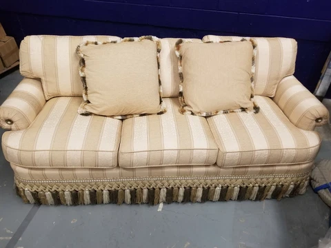 HIGH END LEWIS MITTMAN + EDWARD FERRELL SHOWROOM SOFA  NEW Cover