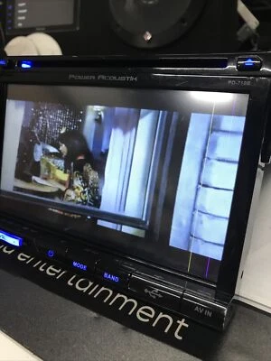 POWER ACOUSTIK Single DIN Bluetooth CD/DVD Car Stereo w/ 7" Touchscreen PD-710B - Image 1 of 4