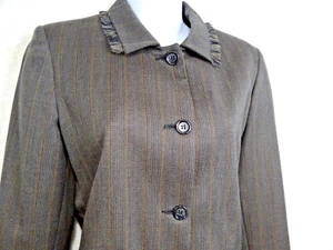Blazer retro abotonado para mujer Harve Benard deportivo 100 % lana espina de arenque talla 6 - Imagen 1 de 12