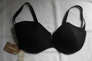 NWT Calzedonia Beachwear Size XXL 42 Padded Triangle Swimsuit Top BLACK - Picture 1 of 4