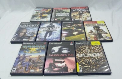 ¡Lote de 10 Videojuegos Varios Sony Playstation 2! Negro, Call of Duty, Star Wars Foto 1 de 4