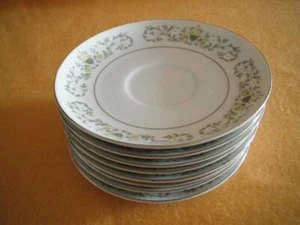PLATILLO FLORENTINO PATRÓN DE CHINA FINA ESTERLINA BORDE PLATEADO EXCELENTES MÚLTIPLES AV - Imagen 1 de 6