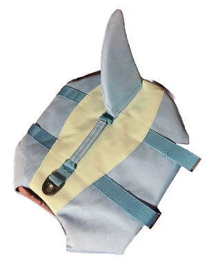 Chaleco salvavidas para perros con aleta de tiburón - talla M (15-26 libras) Foto 1 de 4