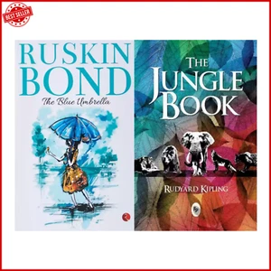 Combo Set of 2 books(The Blue Umbrella by Ruskin Bond+ The Jungle Book) - Picture 1 of 3