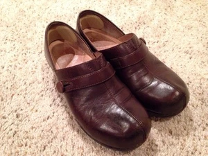 Womens Dansko Solstice Clog Shoe #9815450200 Brown Leather EU 38 US 7.5 to 8 - Picture 1 of 12