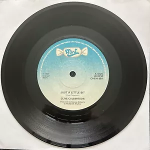 Clive Culbertson – Just A Little Bit 7'' Vinyl 1984 CLEANED/TESTED NM VIDEO CLIP - Picture 1 of 4