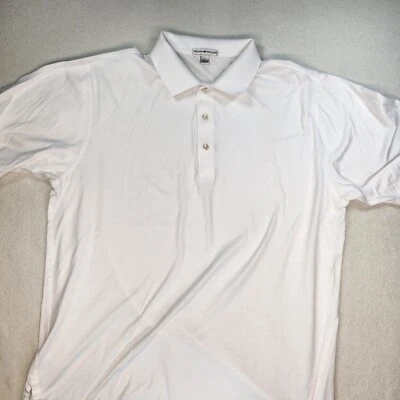 Peter Millar Polo Shirt Mens Size Large White VTG Korea - Image 1 of 4
