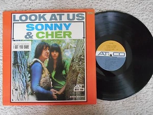 Sonny & Cher FOLK-ROCK LP(ATCO 33-177)Look At Us MONO - Picture 1 of 1
