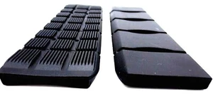 Correa para almohadilla de hombro se adapta a almohadilla de correas de 1,5" 38 mm de ancho DURADERO goma flexible negra - Imagen 1 de 12