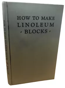 ANTIQUE How to Make Linoleum Blocks Curtiss Sprague 1928 ART BLOCK PRINTING - Picture 1 of 22