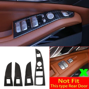 Cubierta del panel de botones con interruptor elevador de ventana de carbono ABS para BMW X5 X7 G05 G07 2019-2022 - Imagen 1 de 12