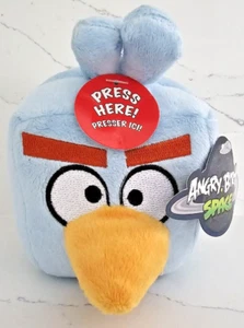 ANGRY BIRDS SPACE 2012 Ice Bird Cube Plush Toy WITH SOUND & TAGS - DISCONTINUED - Bild 1 von 6