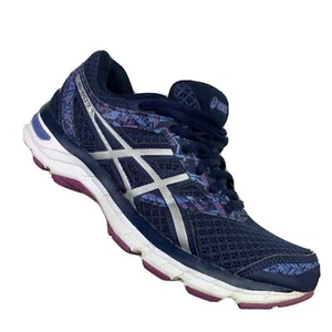 ASICS women’s Excite 4 running shoes, blue Indigo/orchid lace up sneakers SZ 9.5 - Picture 1 of 9